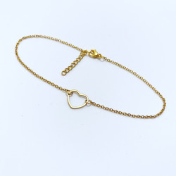 Nákotník řetízek zlatý se srdíčkem 